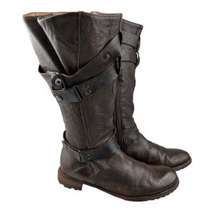 Womens Vero Cuoio Italian Brown Leather Boots